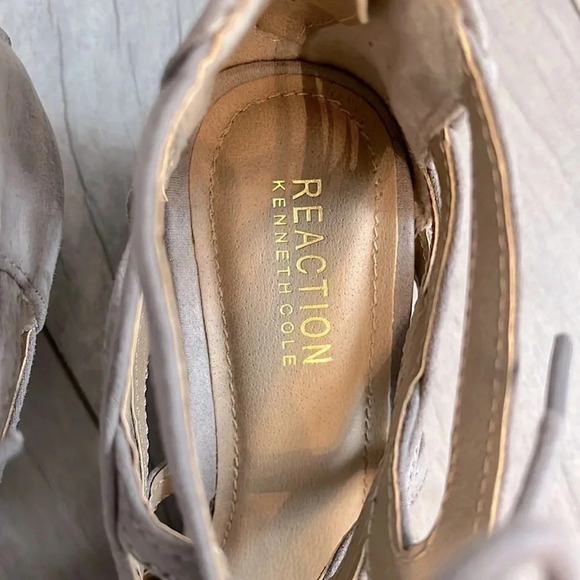 KENNETH COLE Suede Lace-Up Wedge Sandal, Size 7.5 - Picture 4 of 7